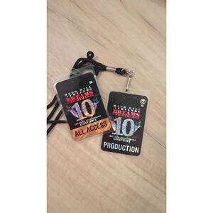 2 Meek Mills Collectable Passes . Ten Year Anniversary Concert . Laminate Passes